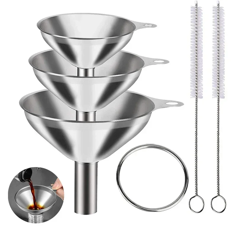 Kitchen Gadgets New - Set corong dapur baja tahan karat