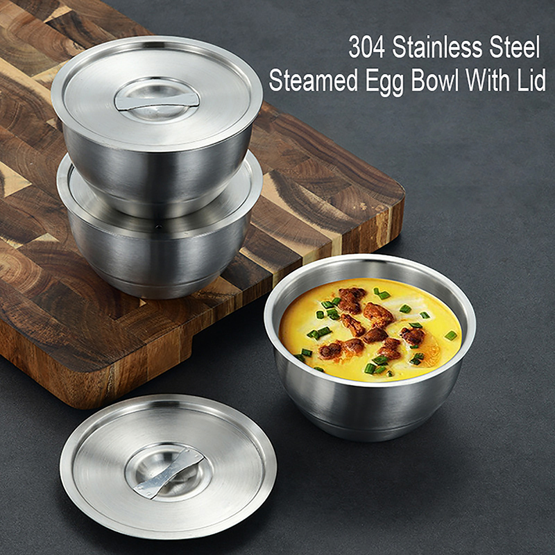 Korean Kitchen Gadgets - 1 buah mangkuk nasi stainless steel