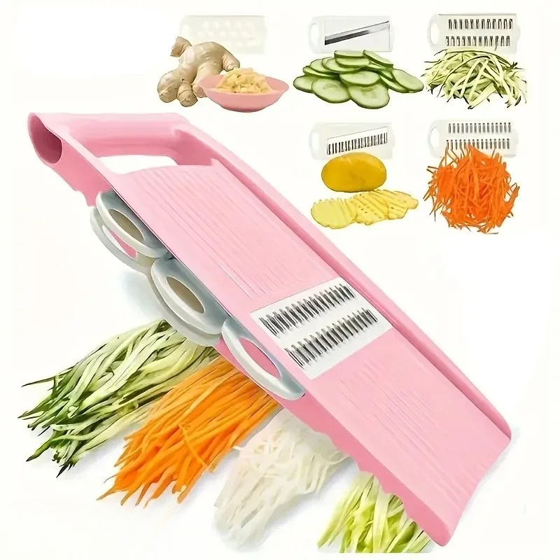 Mandoline Slicer - Pemotong Mandolin untuk Dapur 5-in-1, Pemotong
