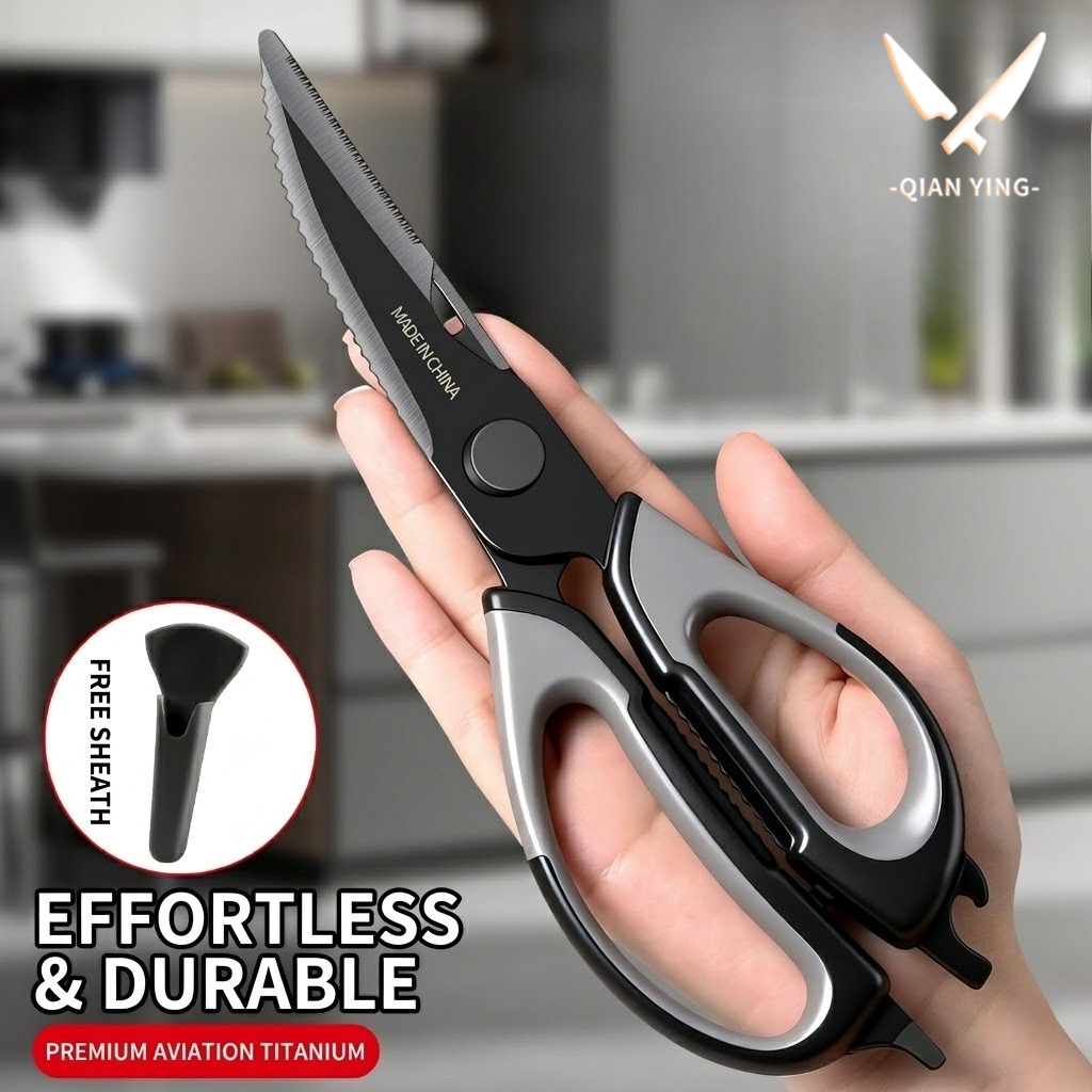 Kitchen Gadgets And Accessories - Gunting Dapur Titanium Gunting Tulang Ayam
