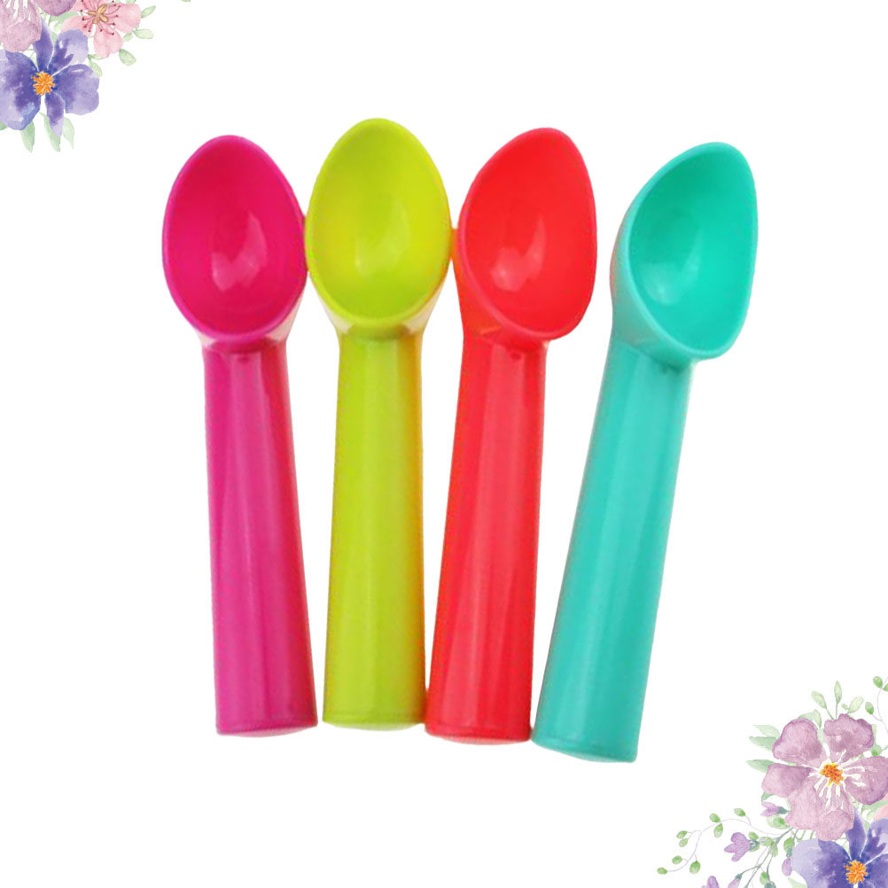 Kitchen Gadgets Kitchen - 4 Buah Sendok Es Krim Ergonomis