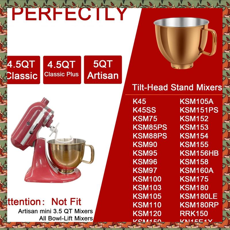 Kitchenaid Mixer Artisan 5Qt - ABLQ 5 QT Mangkuk Mixer Baja