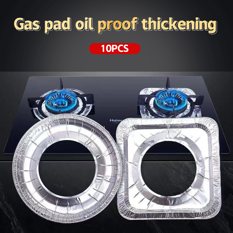 Kitchen Gadgets New - 10 buah/set penutup Foil aluminium tebal,