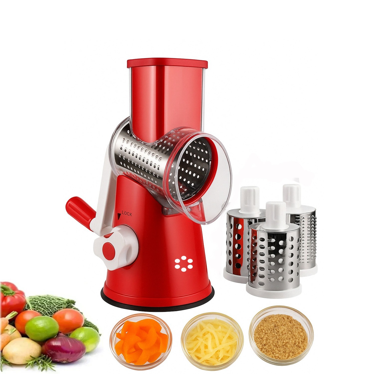 Mandoline Slicer - Parutan Keju Putar, Pengiris Mandolin, Pencacah