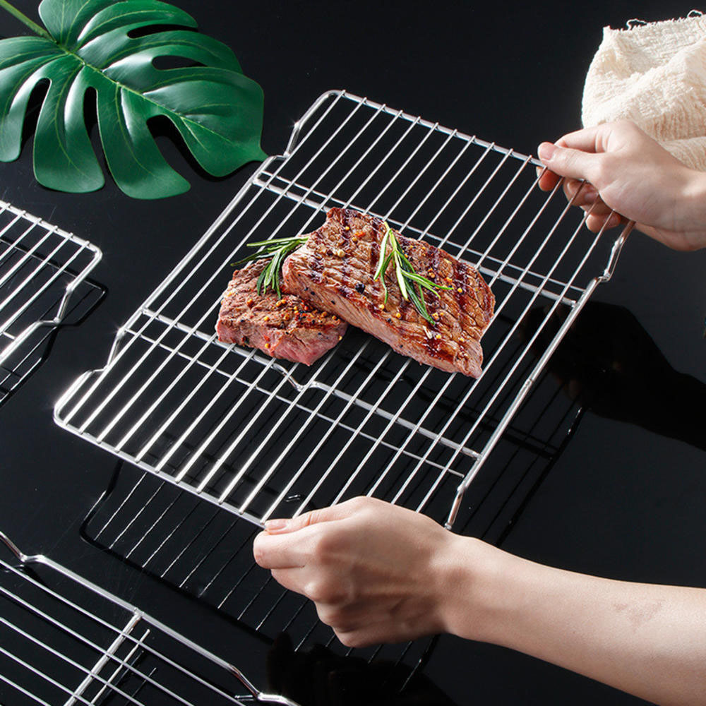 Kitchen Gadgets Design - Stainless Steel Barbecue Mesh Mat Reusable