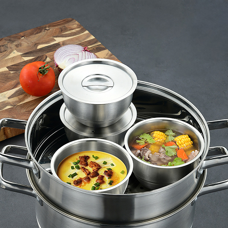 1 buah mangkuk nasi stainless  - Korean Kitchen Gadgets ulasan dan harga
