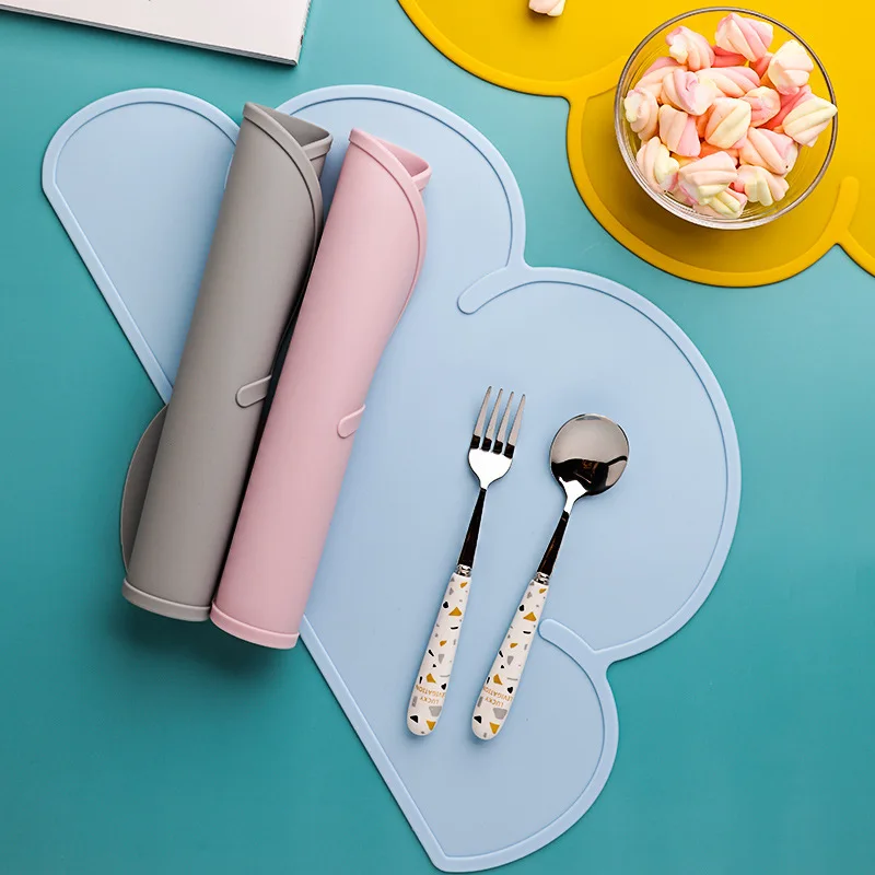 Alas Meja Silikon Lucu Bentuk  - Korean Kitchen Gadgets ulasan dan harga