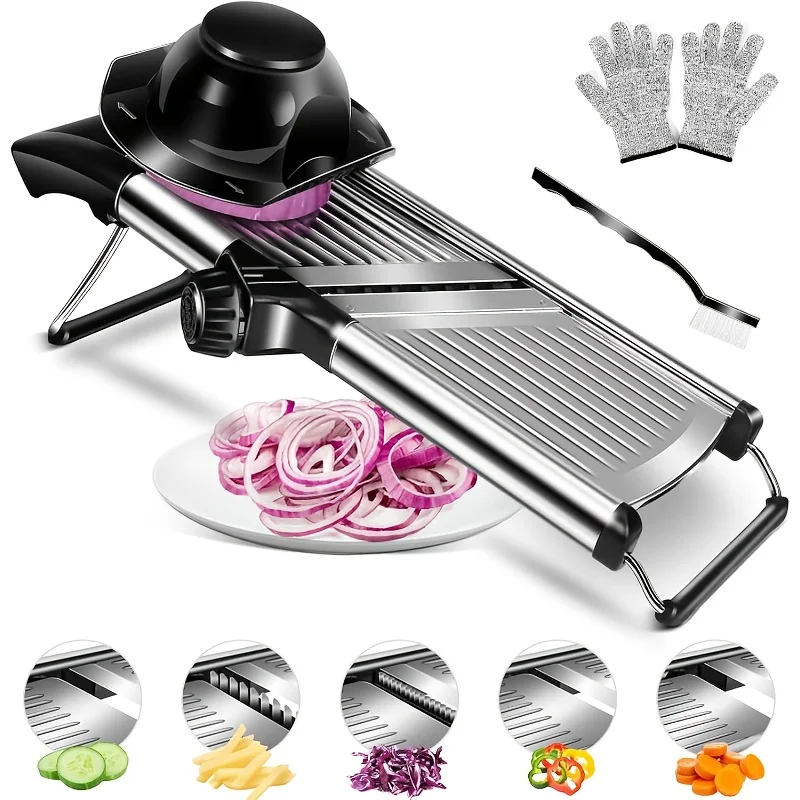 Pemotong Mandolin Baja Tahan K - Mandoline Slicer ulasan dan harga