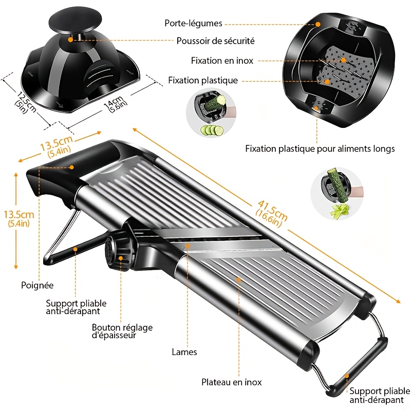 Pemotong Mandolin Baja Tahan K - Mandoline Slicer ulasan dan harga