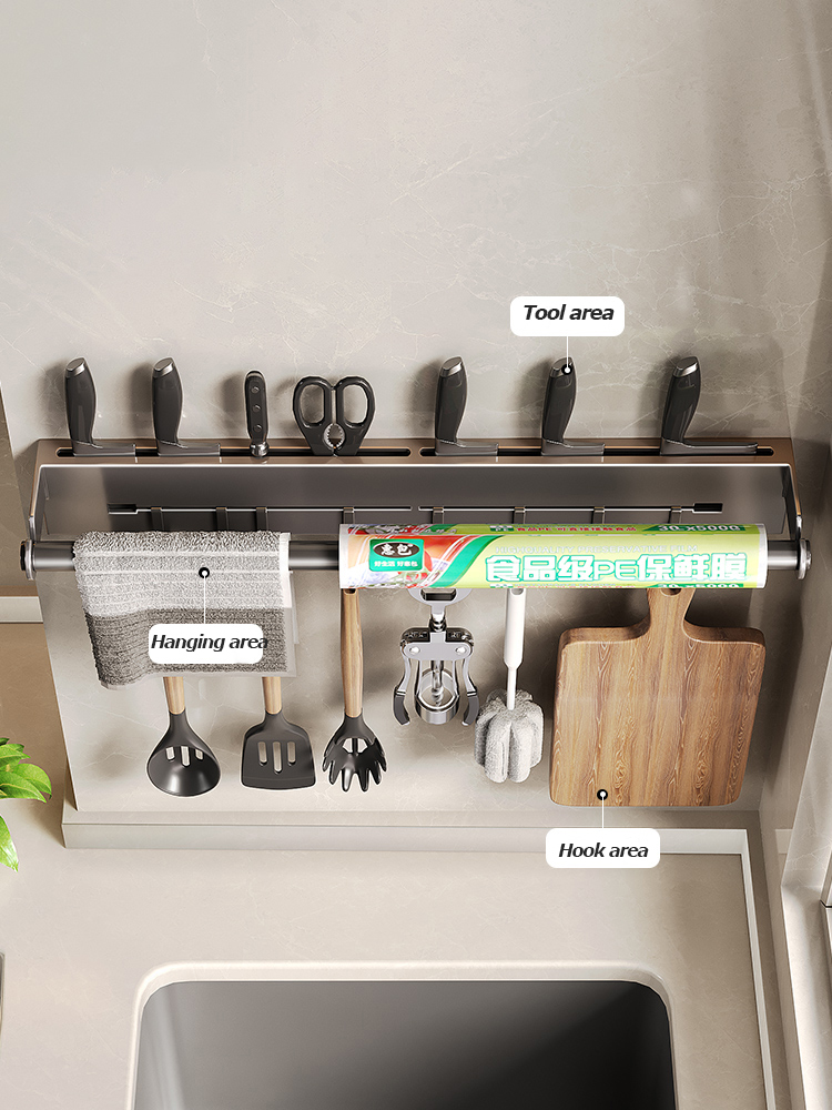 Rak Dinding Tisu Dapur Stainle - Kitchen Gadgets Wallpaper ulasan dan harga