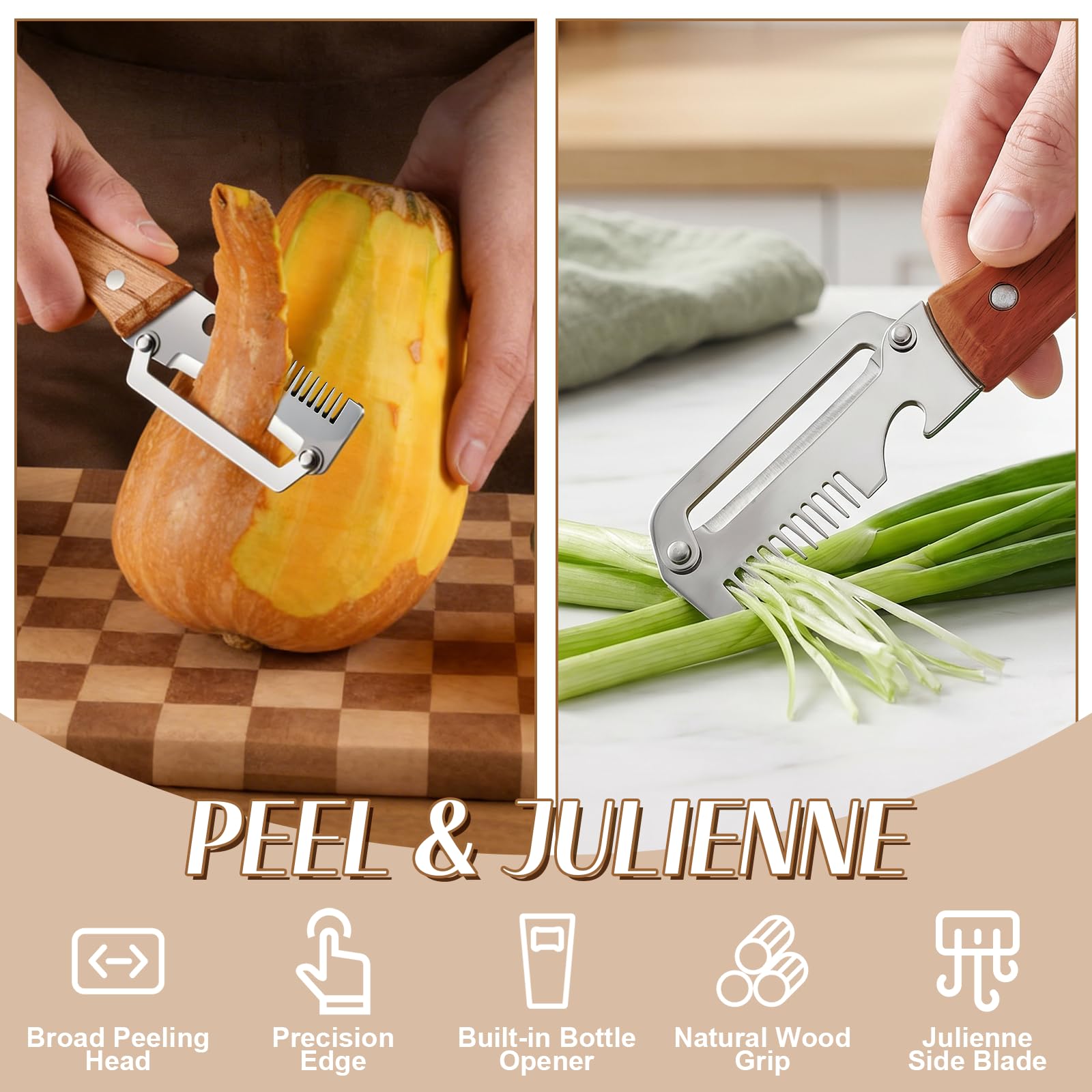 Pengupas Sayuran 3-in-1 dengan - Kitchen Gadgets Design ulasan dan harga