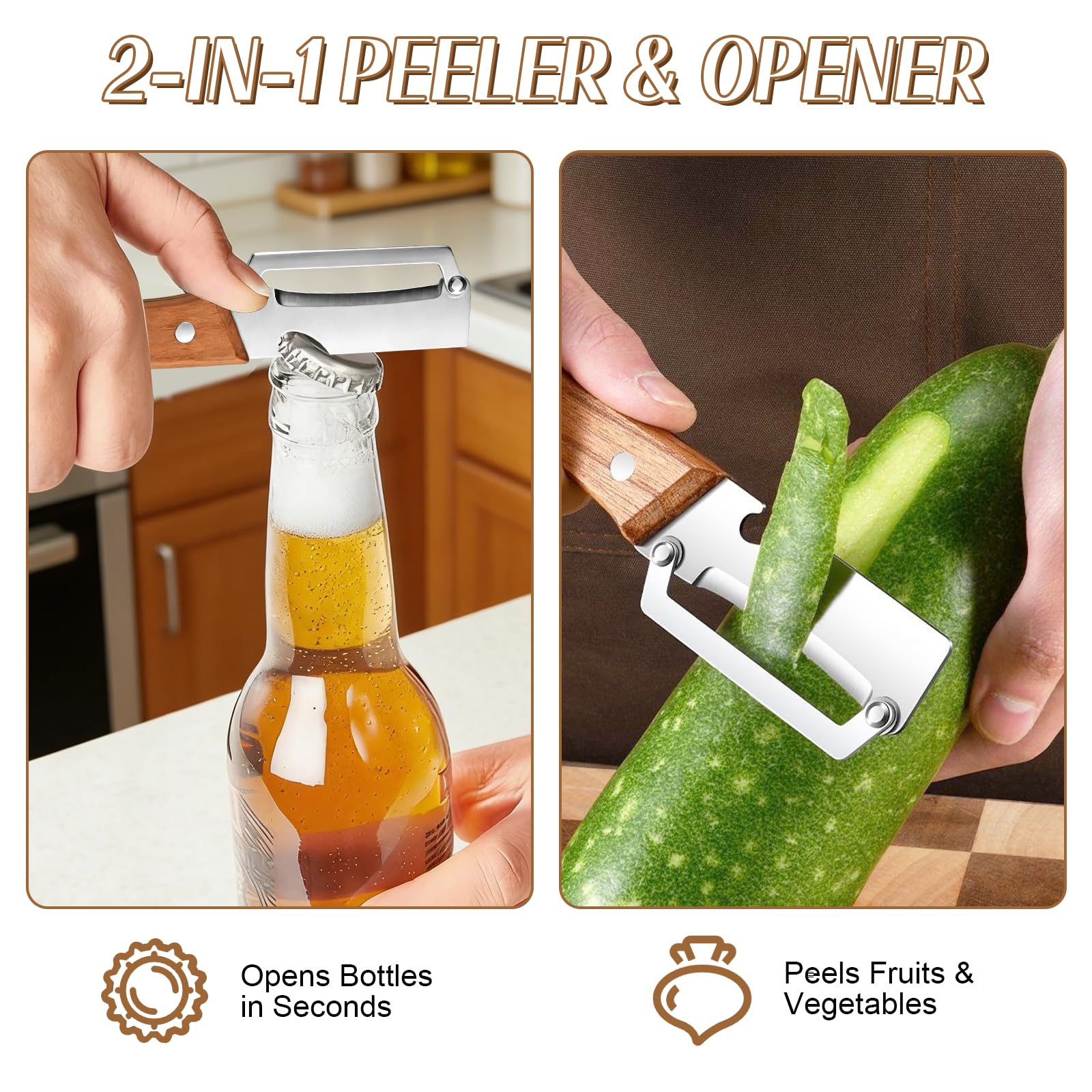 Pengupas Sayuran 3-in-1 dengan - Kitchen Gadgets Design ulasan dan harga