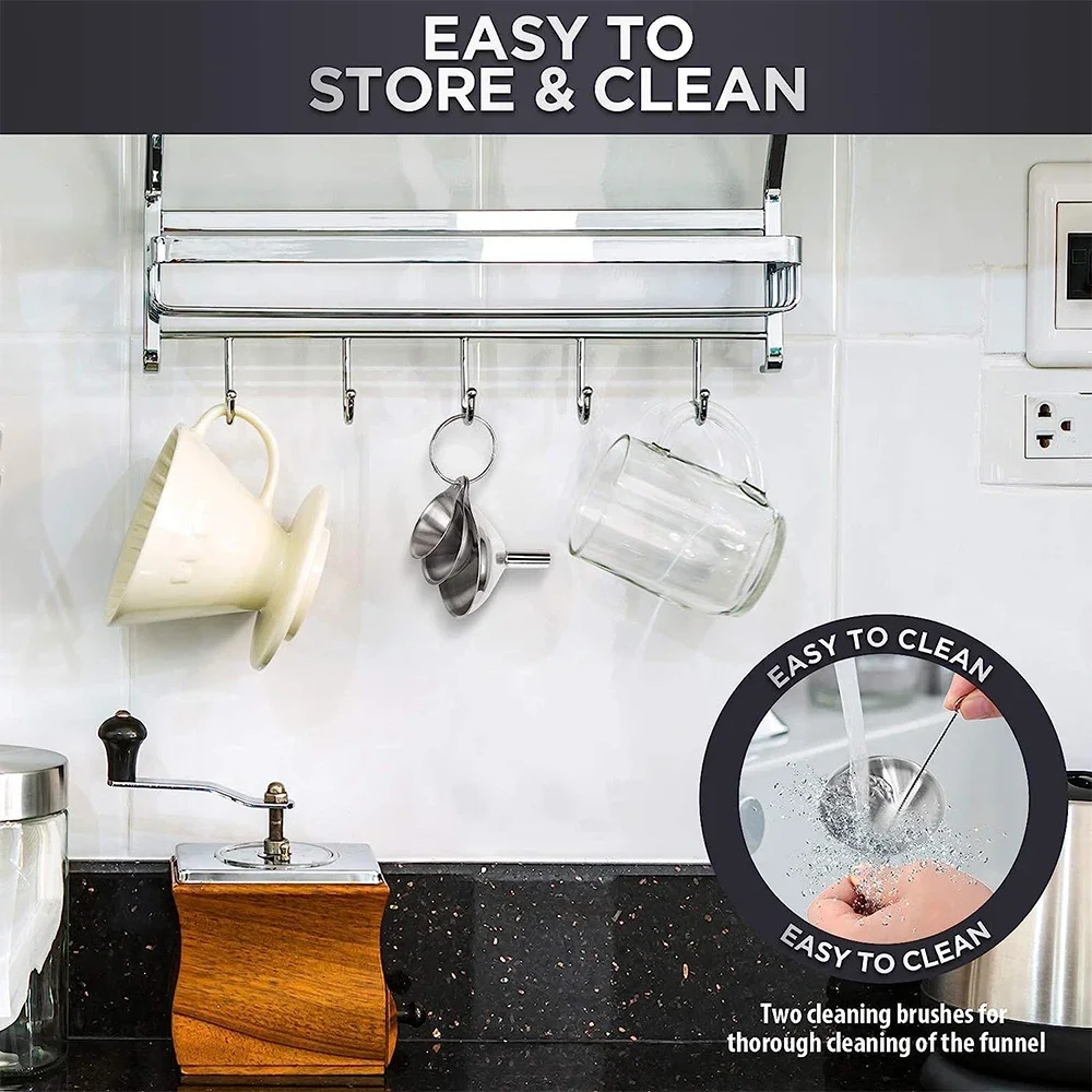 3 buah Set corong dapur baja t - Kitchen Gadgets New ulasan dan harga