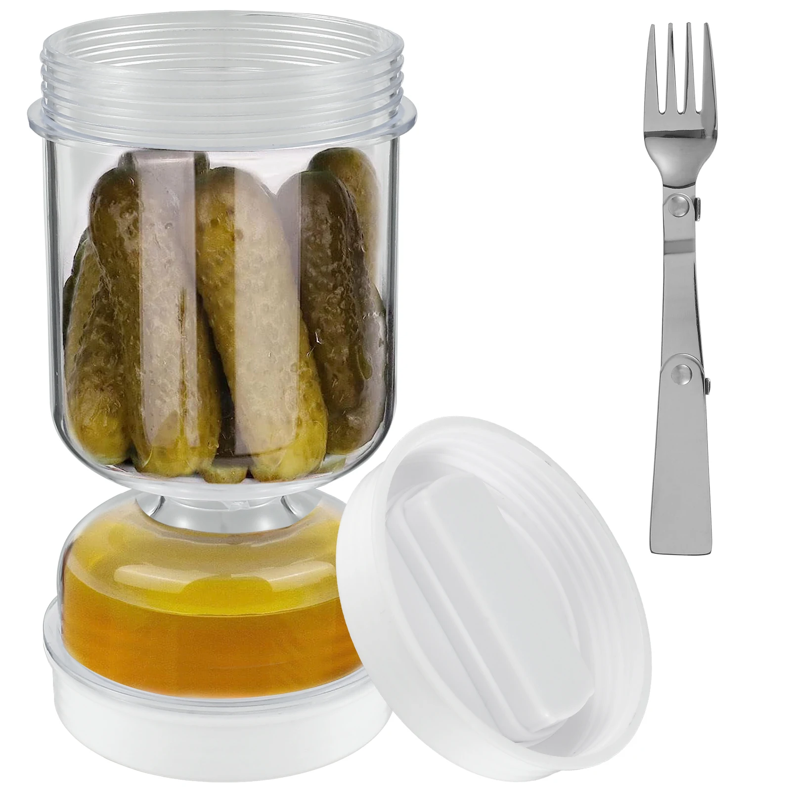 Toples Acar dengan Garpu Dispe - Korean Kitchen Gadgets ulasan dan harga