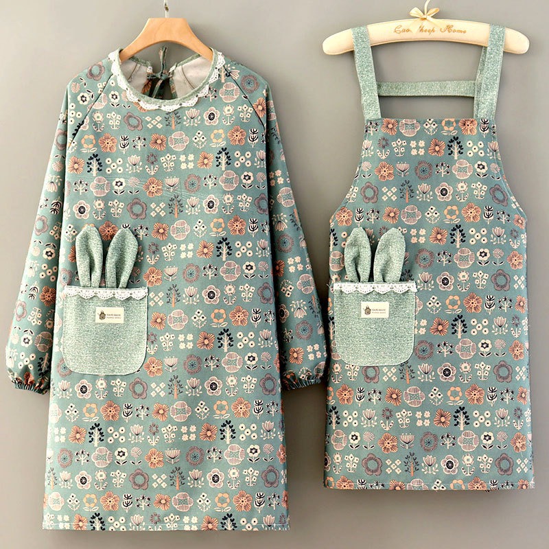 Apron Kain Kanvas Bernapas Len - Kitchen Gadgets Trending ulasan dan harga