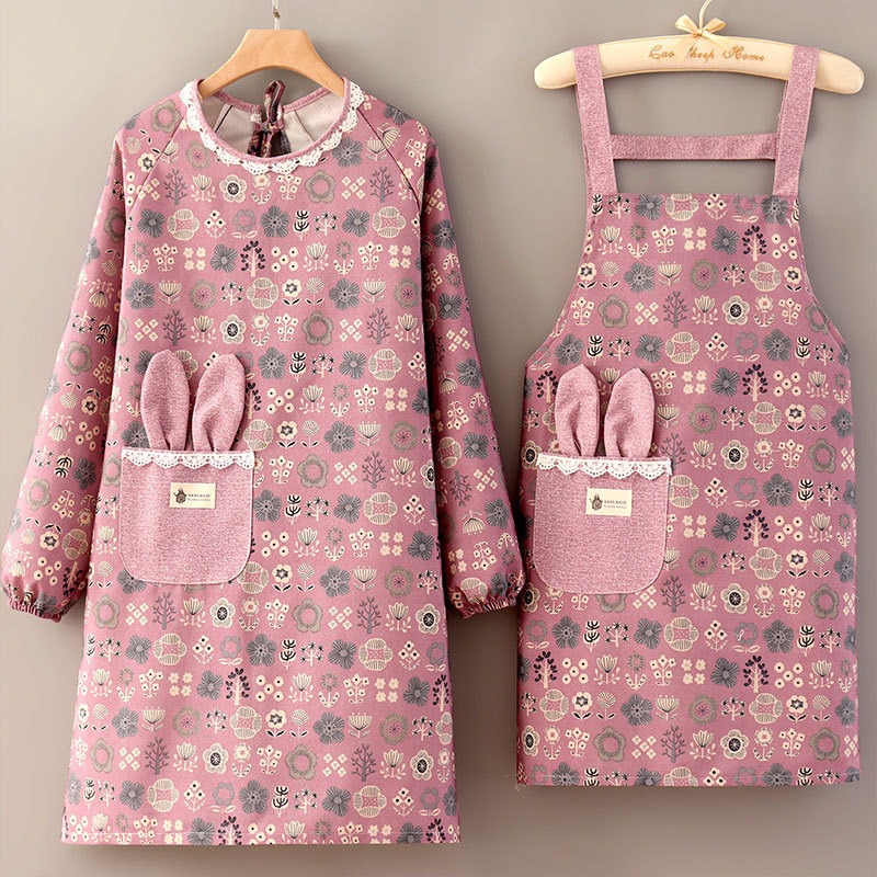 Apron Kain Kanvas Bernapas Len - Kitchen Gadgets Trending ulasan dan harga