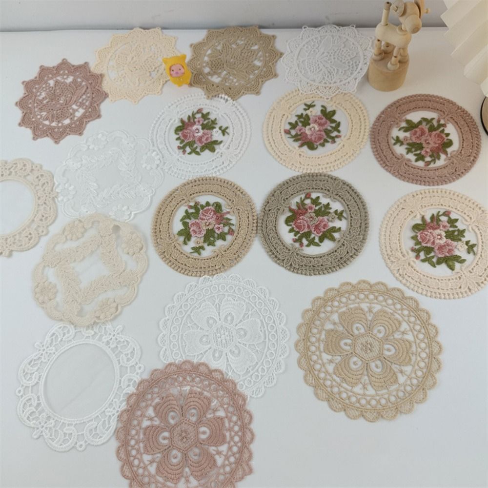 Serbet Renda Bordir Coaster Pe - Korean Kitchen Gadgets ulasan dan harga
