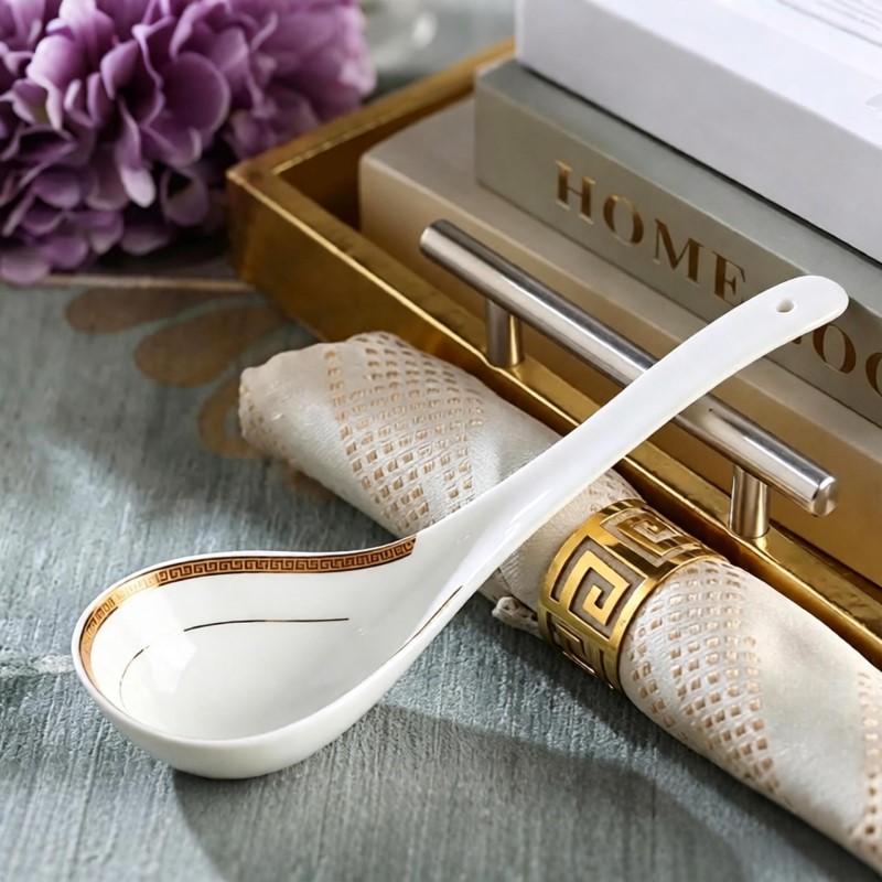 Sendok Sup Bone China, Sendok  - Korean Kitchen Gadgets ulasan dan harga