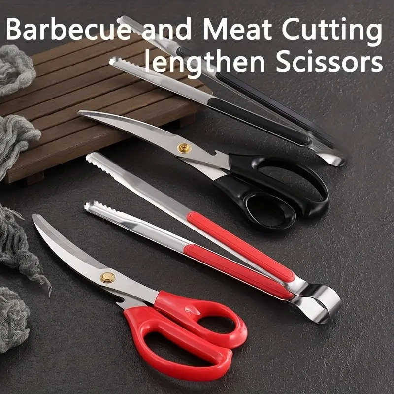 Set Gunting Barbekyu Baja Taha - Korean Kitchen Gadgets ulasan dan harga