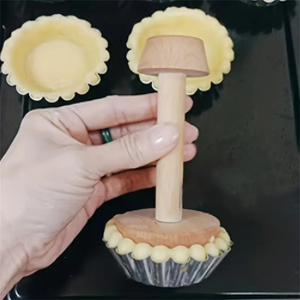 Cetakan Tart telur kayu Premiu - Kitchen Gadgets Design ulasan dan harga