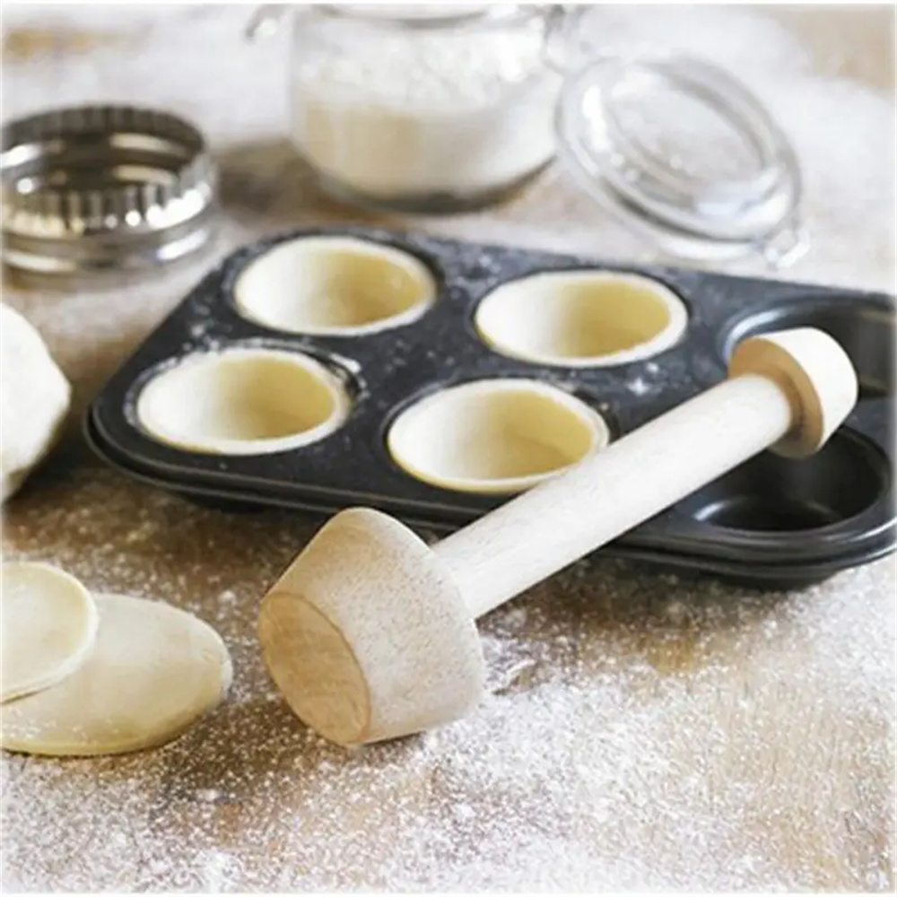 Cetakan Tart telur kayu Premiu - Kitchen Gadgets Design ulasan dan harga