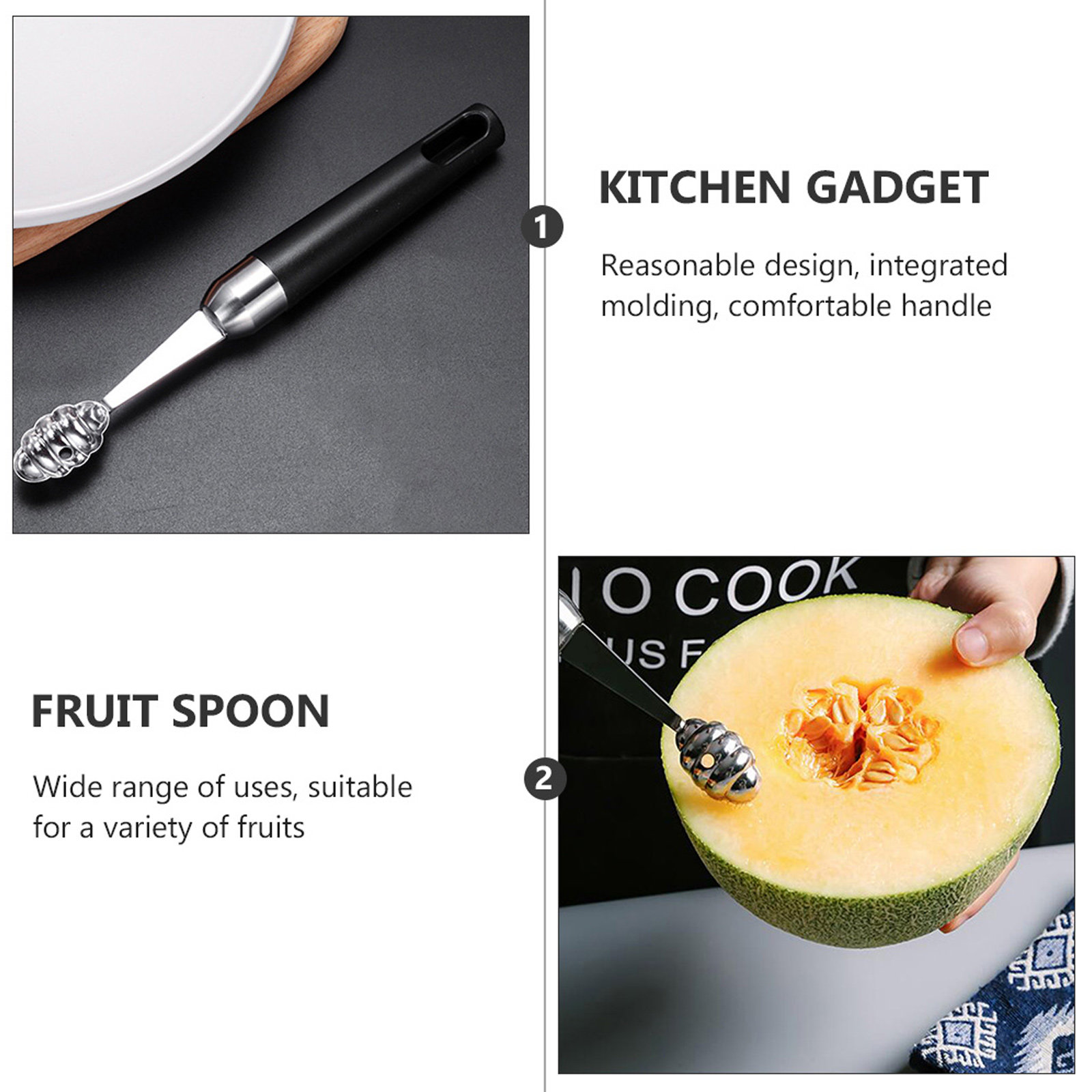 1Pcs Sendok Buah Stainless Ste - Kitchen Gadgets Kitchen ulasan dan harga