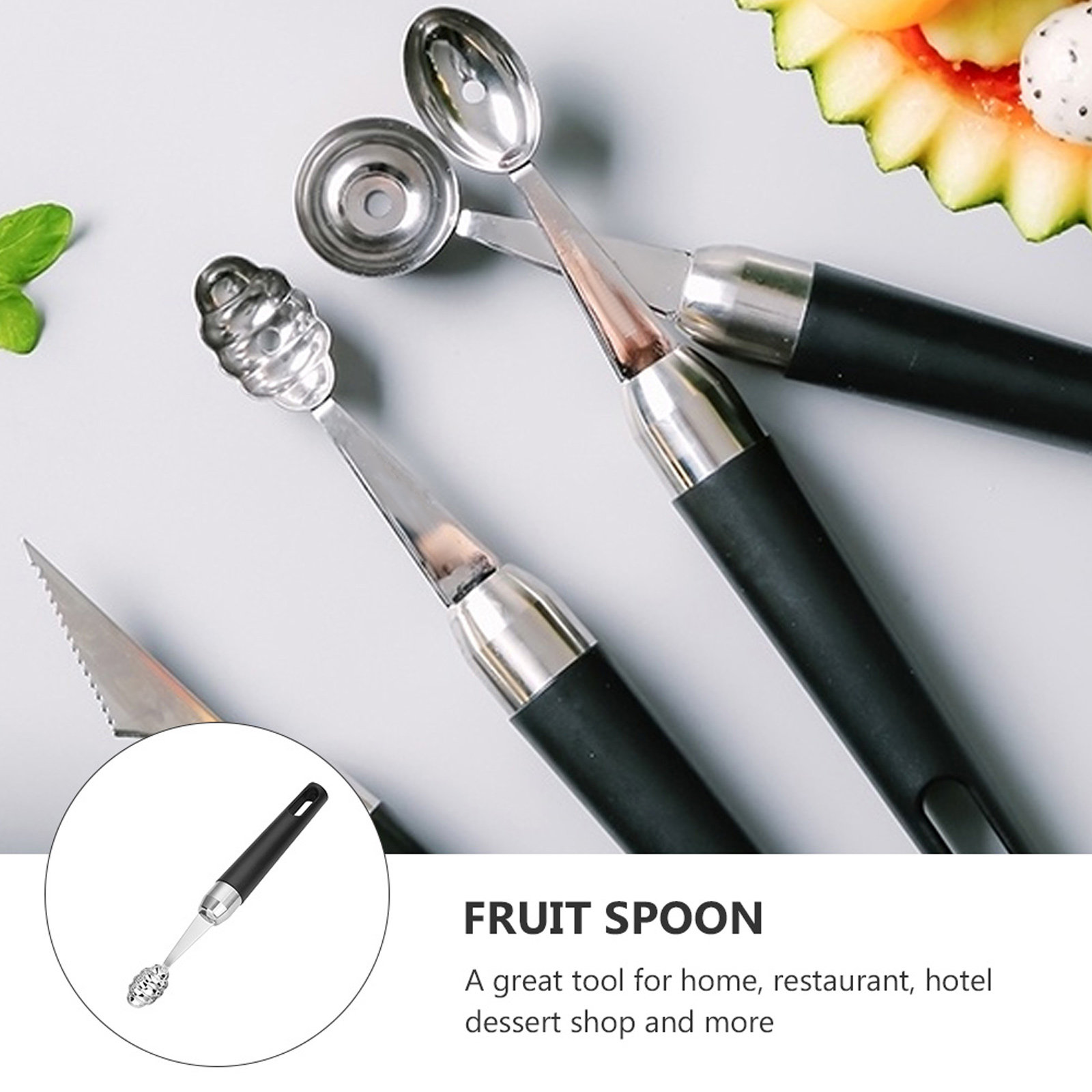 1Pcs Sendok Buah Stainless Ste - Kitchen Gadgets Kitchen ulasan dan harga