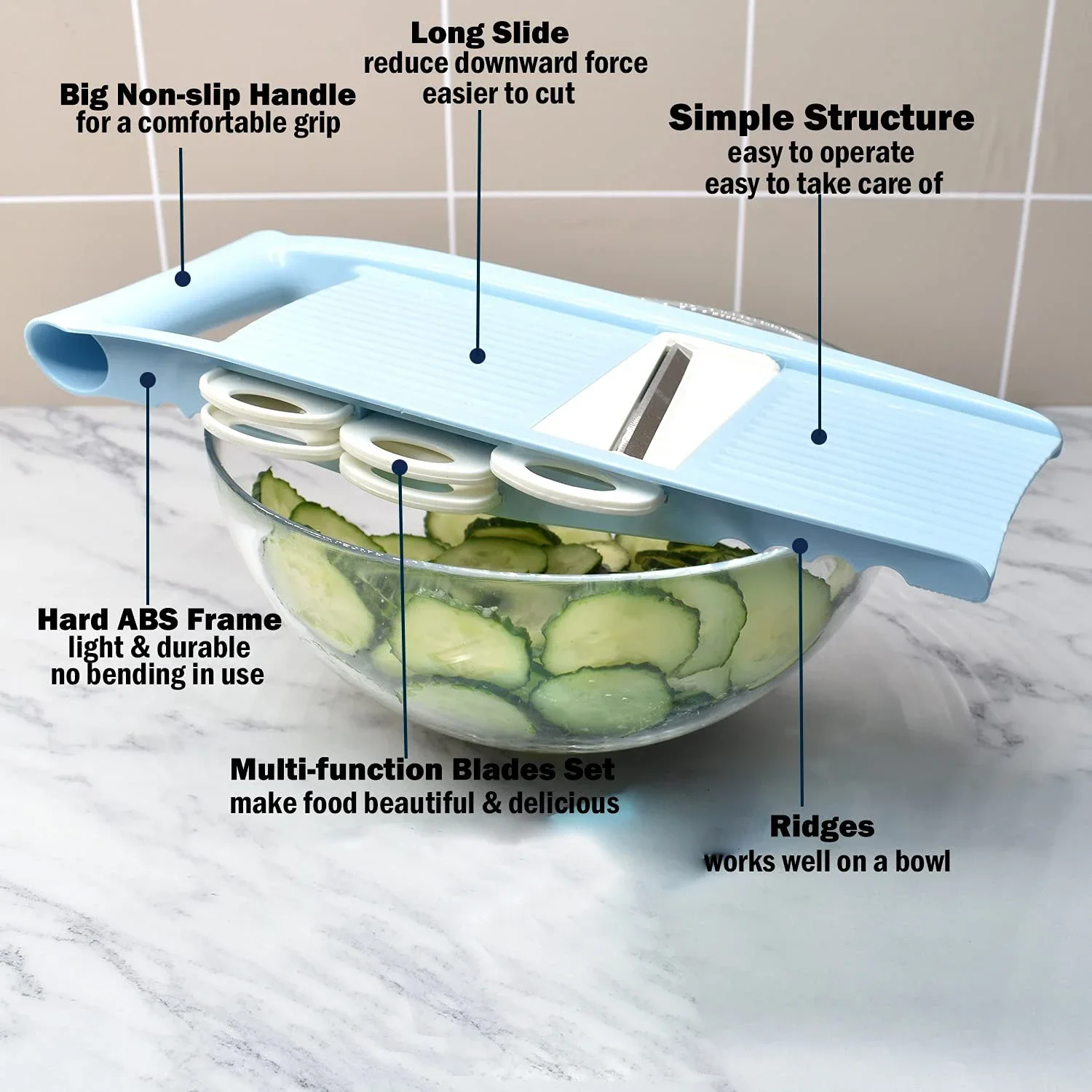 Alat Pengiris Mandoline 5 In 1 - Mandoline Slicer ulasan dan harga